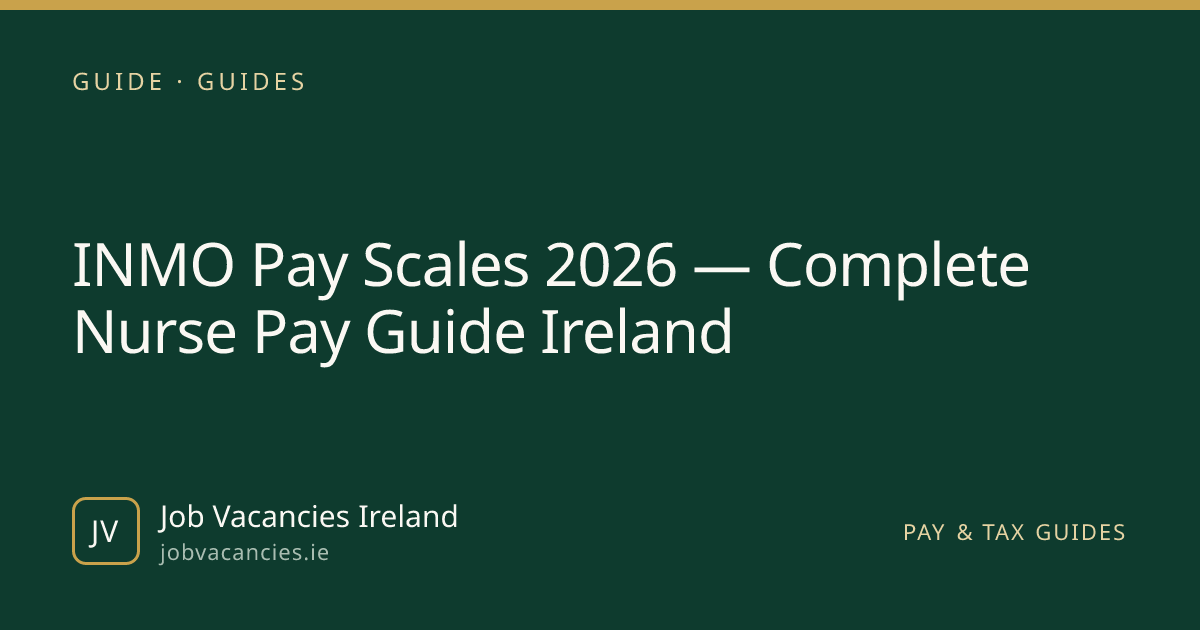 INMO Pay Scales 2026 — Complete Nurse Pay Guide Ireland | Job Vacancies ...