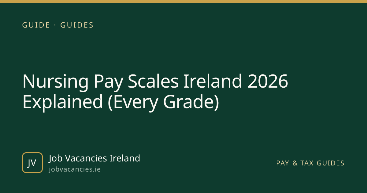 Nursing Pay Scales Ireland 2026 Explained (Every Grade) | Job Vacancies ...