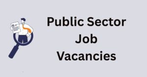 public sector job vacancies