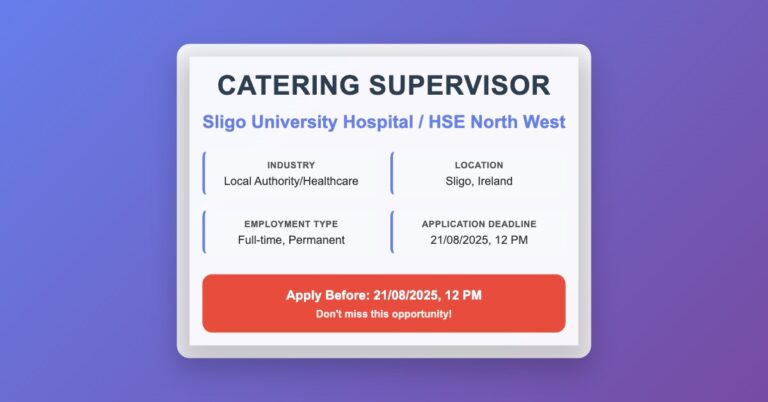 catering supervisor suh
