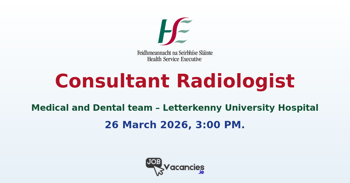 Consultant Radiologist Letterkenny Hospital