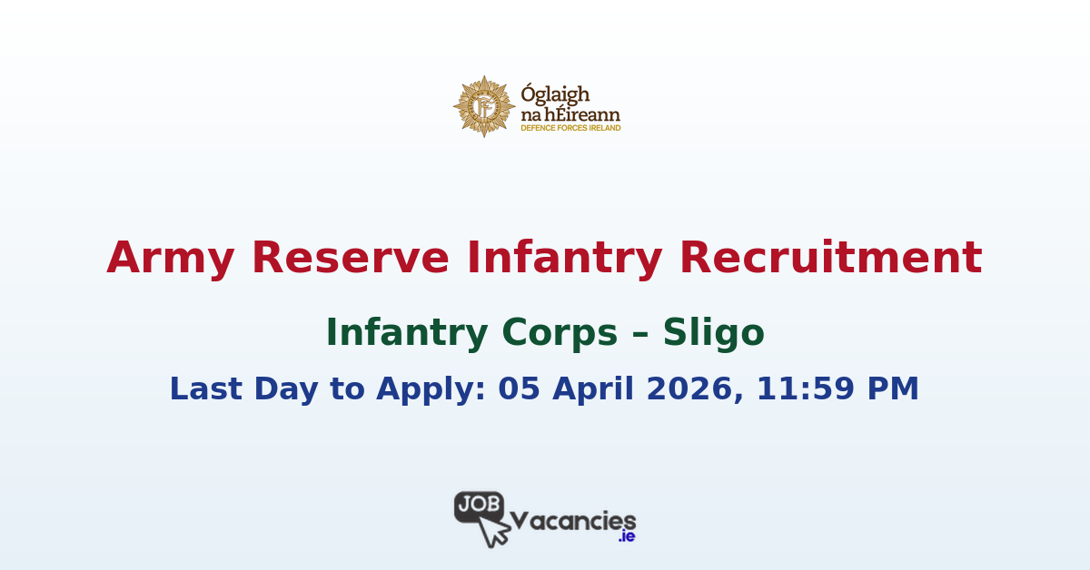 Army Reserve Infantry Sligo Recruitment
