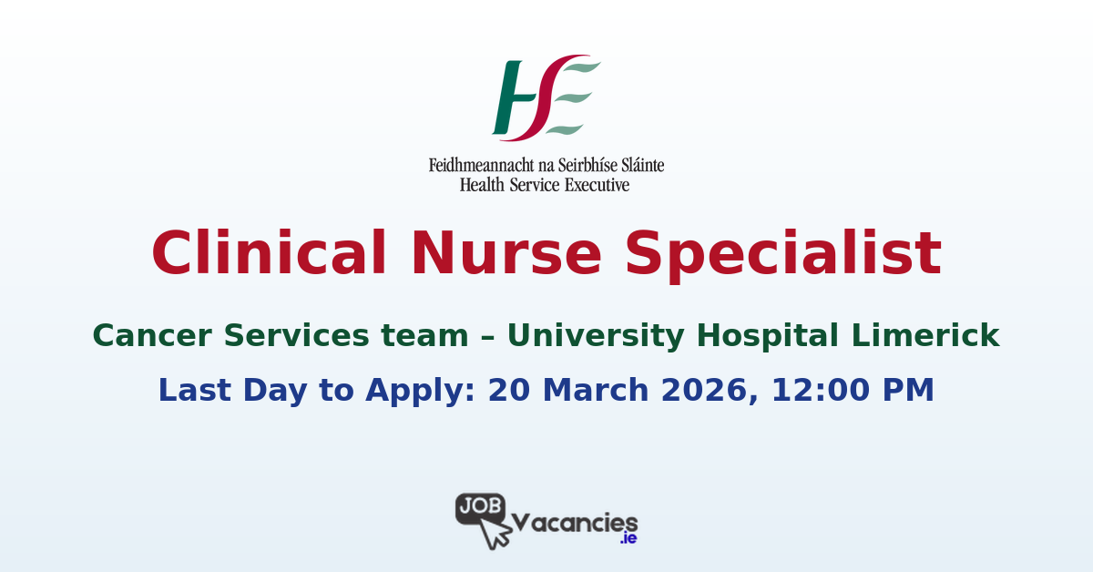 Clinical Nurse Specialist Limerick – UHL
