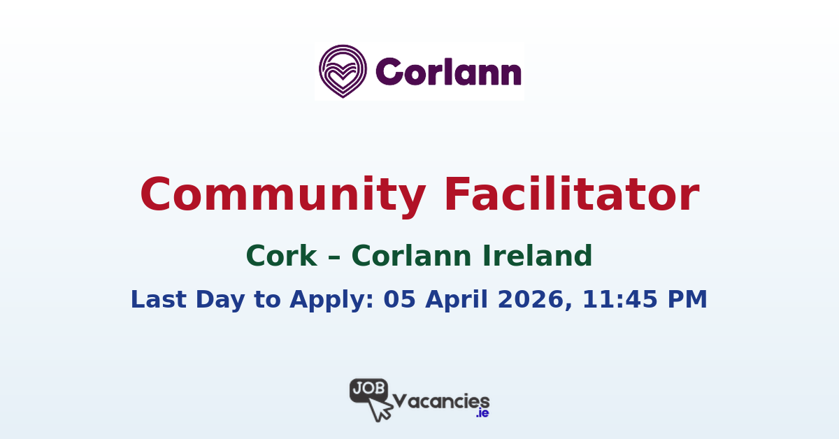 Community Facilitator Jobs Cork – Corlann