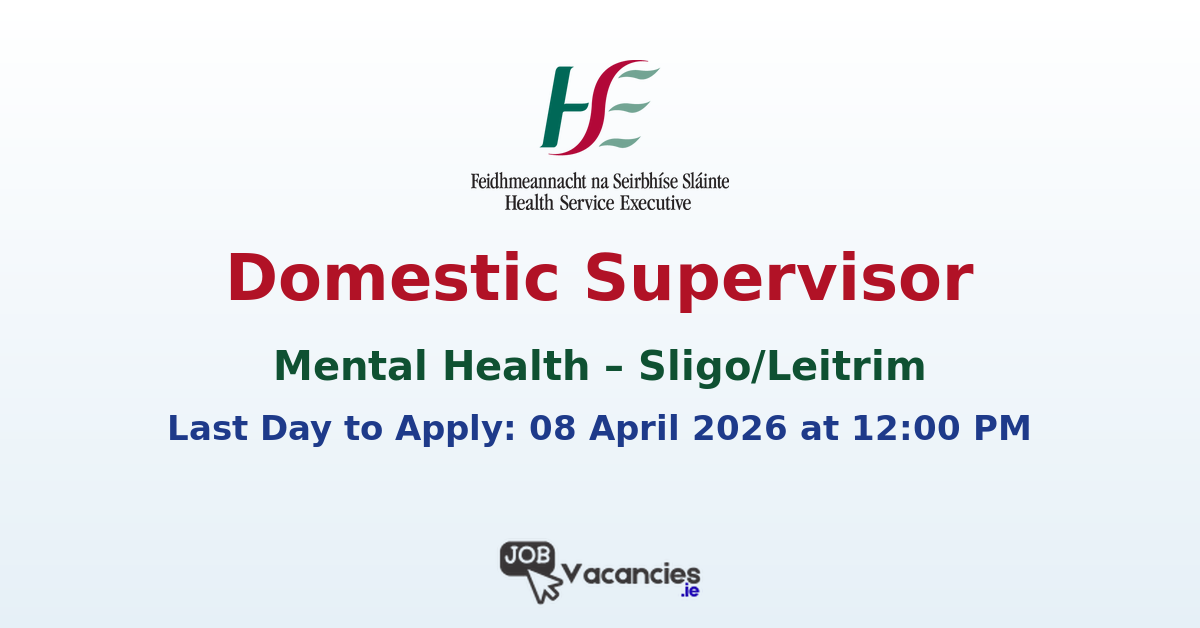 Domestic Supervisor Mental Health Sligo Leitrim