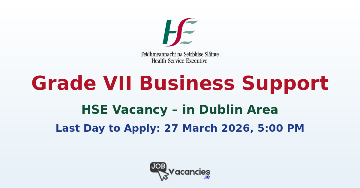 Grade VII Business Support Dublin HSE