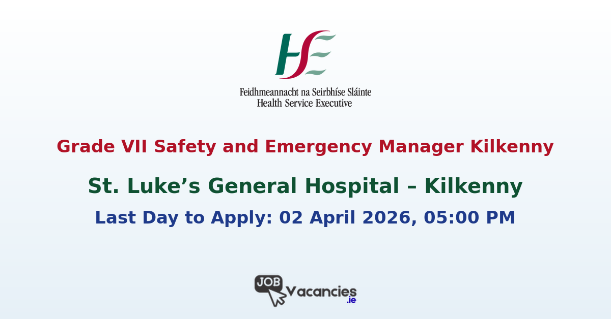 Grade VII Safety and Emergency Manager Kilkenny