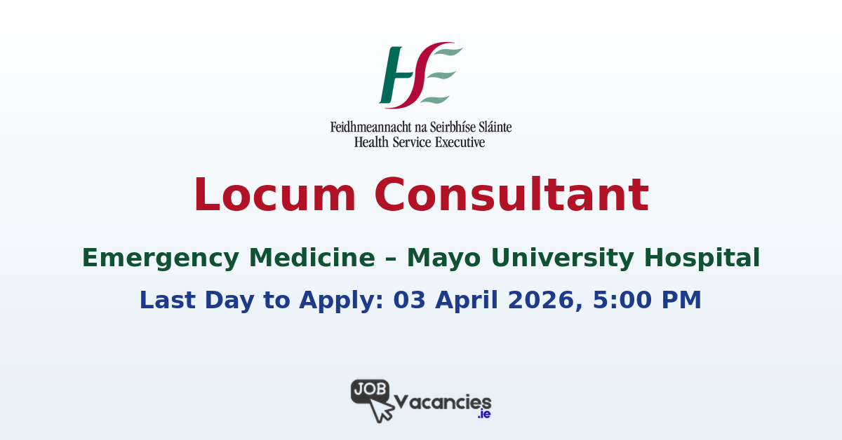 Locum Consultant Emergency Medicine Mayo