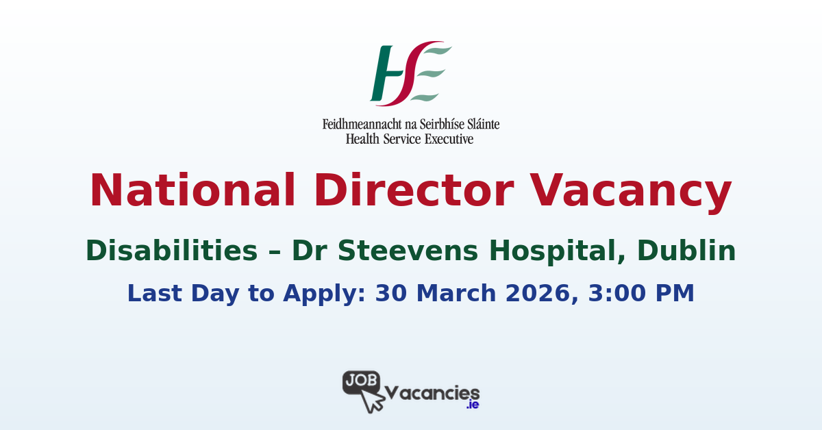 National Director Disabilities Dublin – HSE Job