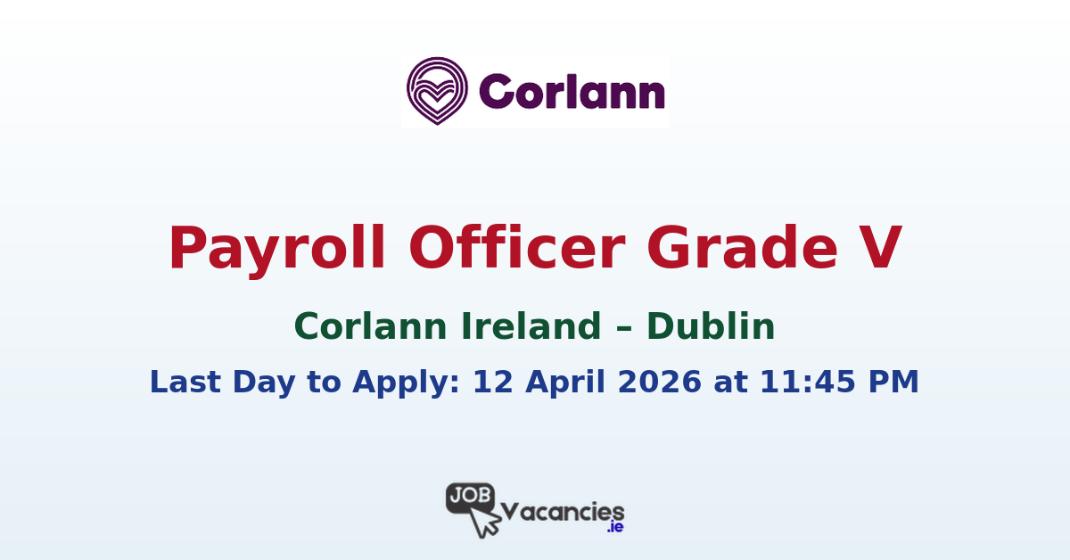 Payroll Officer Grade V Job Cork