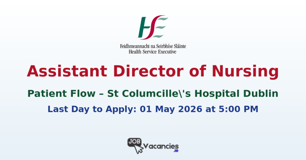 Assistant Director of Nursing Patient Flow Dublin