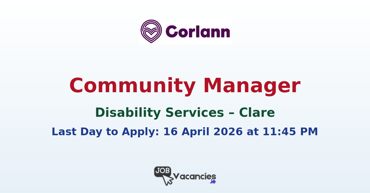 Community Manager Disability Services Clare