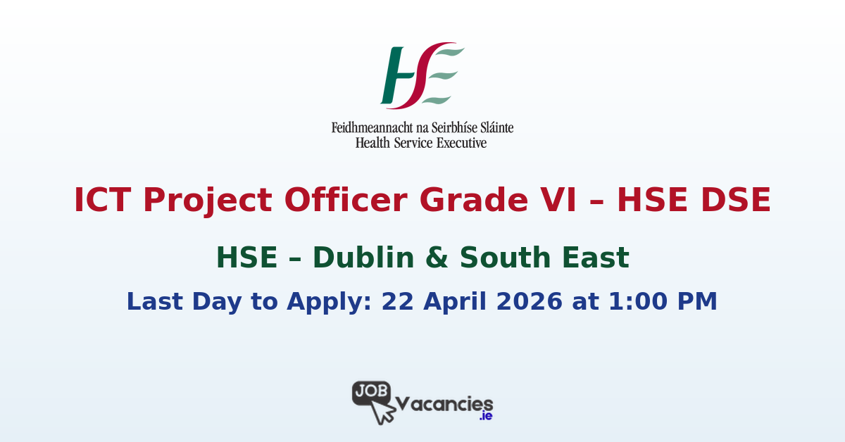 ICT Project Officer Grade VI – HSE DSE