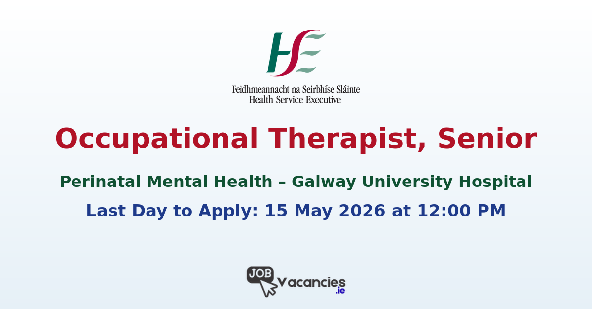 Occupational Therapist, Senior – Perinatal Mental Health