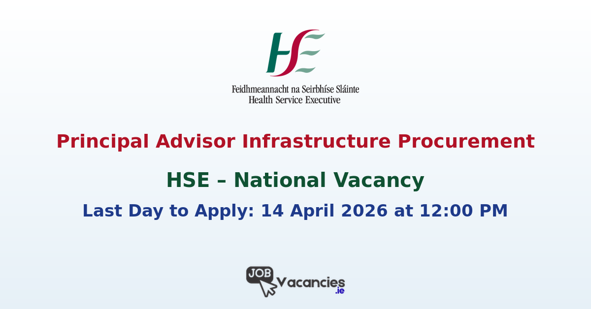 Principal Advisor Infrastructure Procurement Dublin