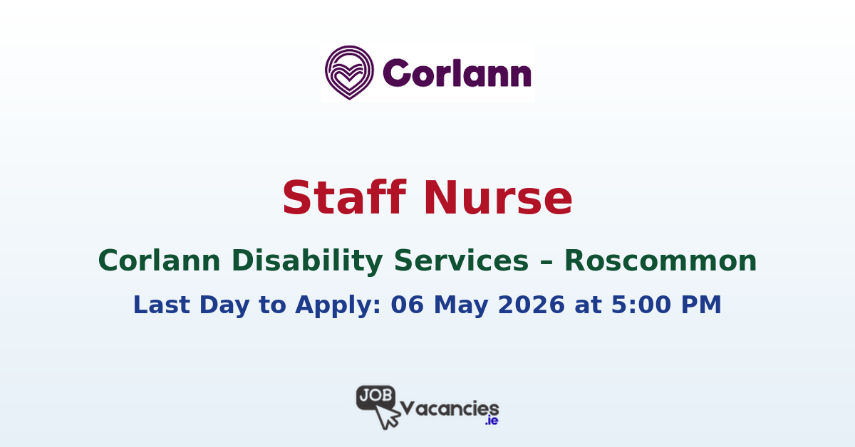 Staff Nurse – Corlann Disability Services