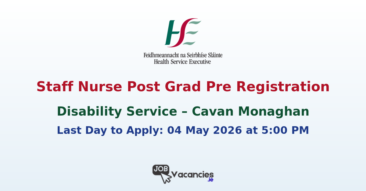 Staff Nurse Post Grad Pre Registration Disability Service