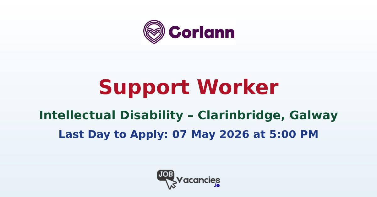Support Worker (Intellectual Disability) – Clarinbridge, Galway