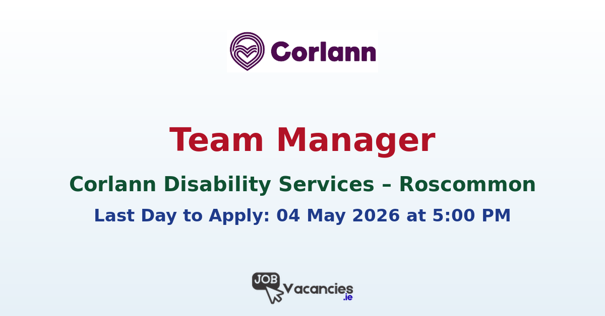Team Manager – Corlann Disability Services