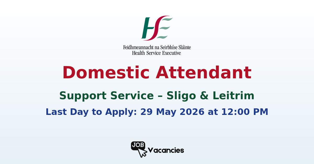 Support Service Domestic Attendant – Sligo & Leitrim