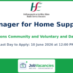 Manager for Home Support, Older Persons Community and Voluntary and Day Services