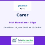 Carer Jobs in Sligo Town & Grange — Irish HomeCare