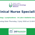 Clinical Nurse Specialist – Radiation Oncology / Lymphoedema | St Luke’s Radiation Oncology Network