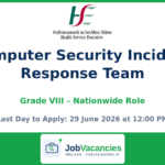 CSIRT Manager Jobs — HSE Grade VIII Cybersecurity Role