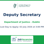 Deputy Secretary Job — Department of Justice, Dublin