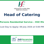 Head of Catering – Older Persons Residential Services, HSE Mid West