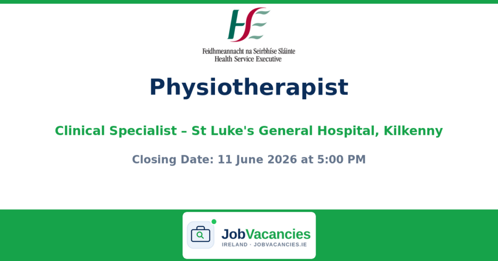 Physiotherapist, Clinical Specialist – Pathfinder