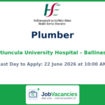 Plumber Job at Portiuncula University Hospital, Ballinasloe