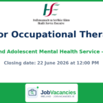 Senior Occupational Therapist — CAMHS, Dublin North