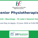 Senior Physiotherapist — Acute Stroke Unit / Neurology, St Luke’s General Hospital Kilkenny