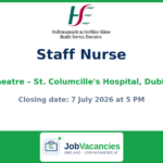 Staff Nurse — Theatre, St. Columcille’s Hospital, Loughlinstown