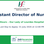Assistant Director of Nursing (Out of Hours) – Our Lady of Lourdes Hospital, Louth