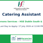 Catering Assistant – Older Persons Services, Dublin South & Wicklow