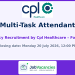 Multi-Task Attendant Jobs Westmeath | HSE Agency Panel – Cpl Healthcare