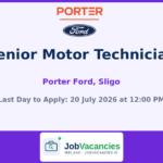 Senior Motor Technician — Porter Ford, Sligo