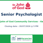 Senior Psychologist — St. John of God Community Services, Co. Kerry