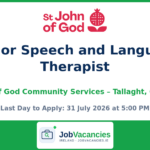 Senior Speech and Language Therapist – Tallaght, Co. Dublin